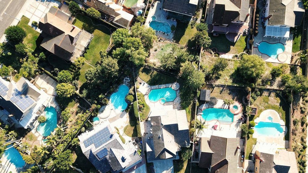 aerial view of tampa area